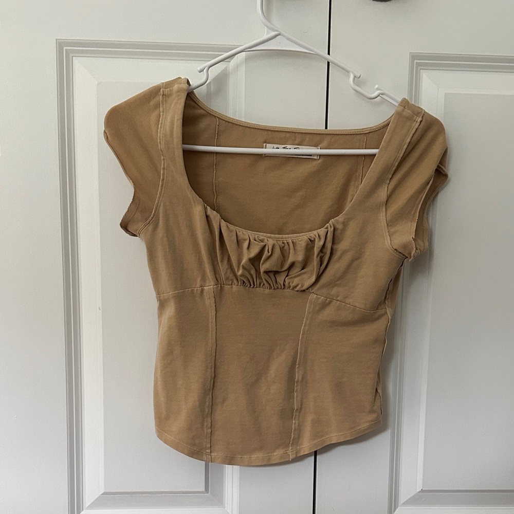 We The Free Tan Blouse